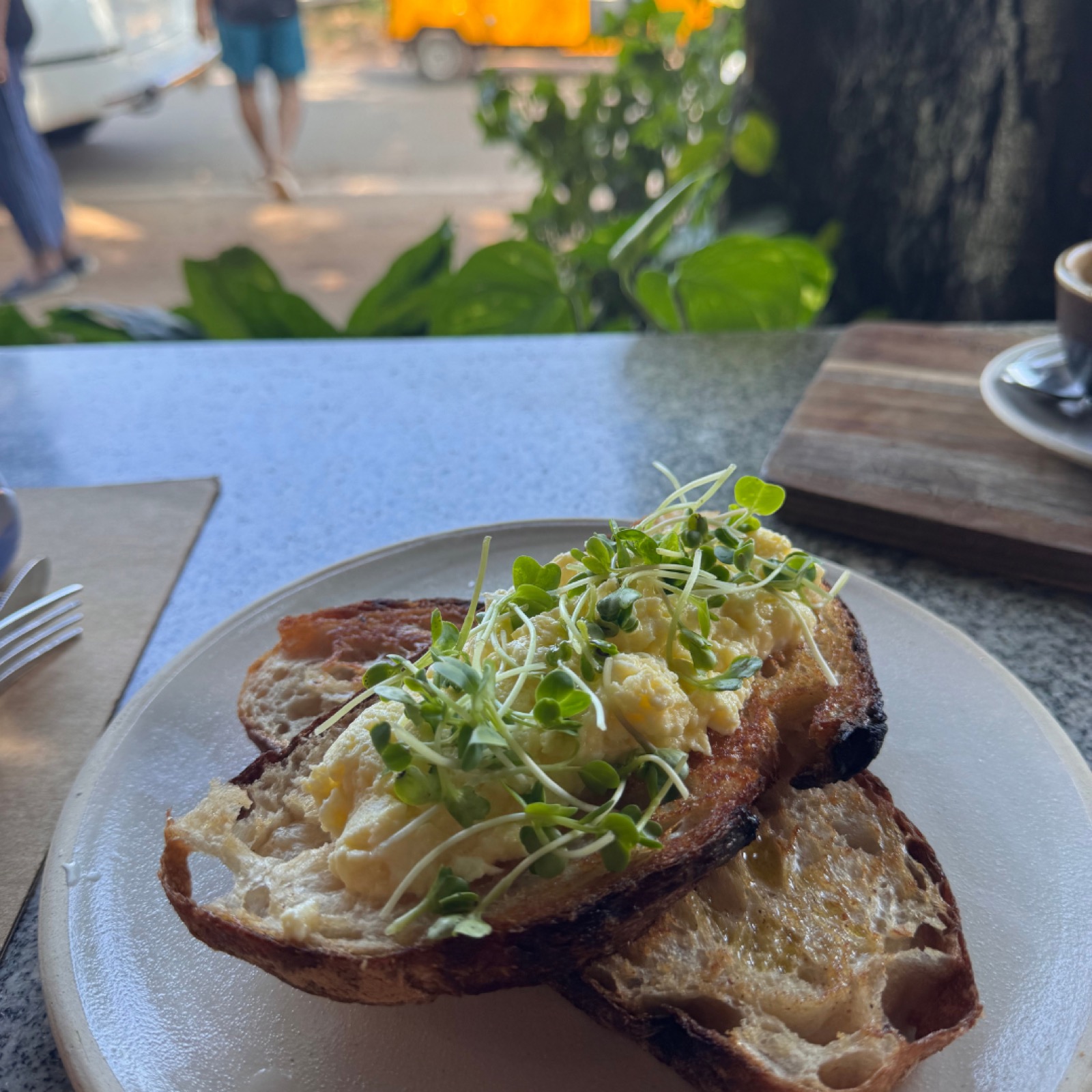 Auroville café breakfast