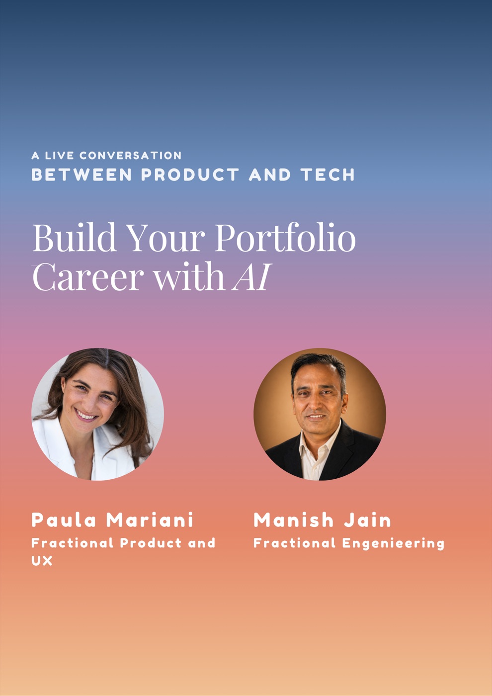 Build Your Portfolio Career with AI — Paula Mariani & Manish Jain